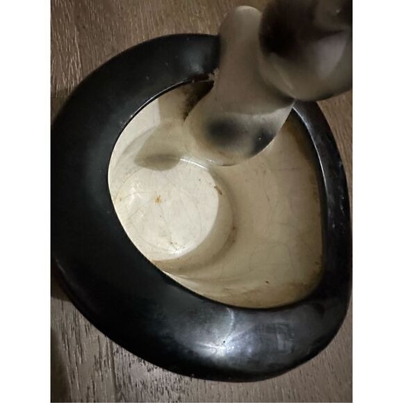 Vintage Bunny Rabbit in Magicians Top Hat Planter Ceramic Numbered 5.5”x4.9” MCM - Picture 11 of 15